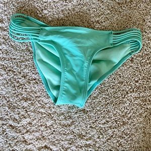 Ruched Strappy Bikini Bottoms